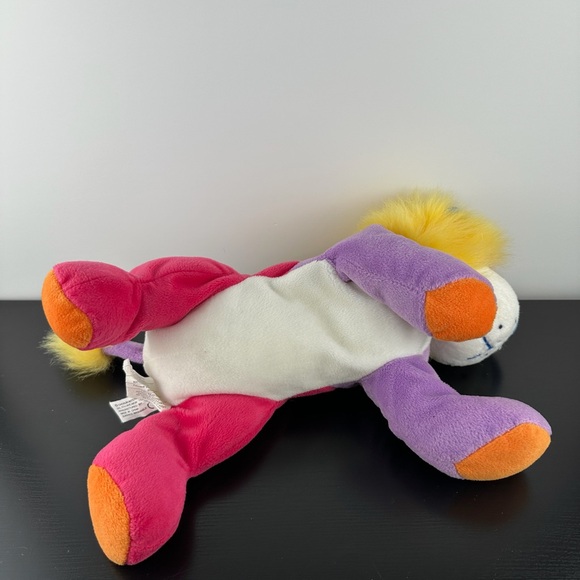 Chosun Rare Rainbow Lion Cub 14” Yellow Purple White Pink Blue Plush - Picture 5 of 8